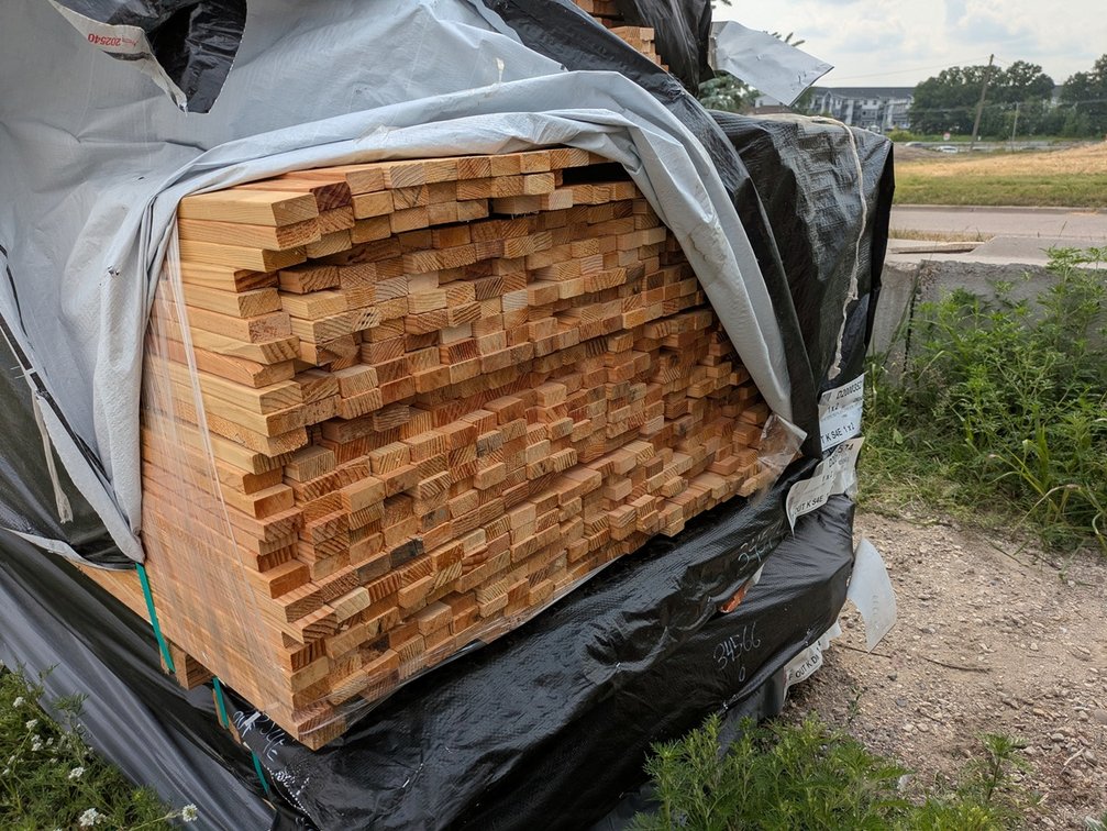 Douglas Fir 1"x2" Outs, S4S EE KD, 797 Pieces, 11' to 20' Lengths, 10,930 Linear Feet