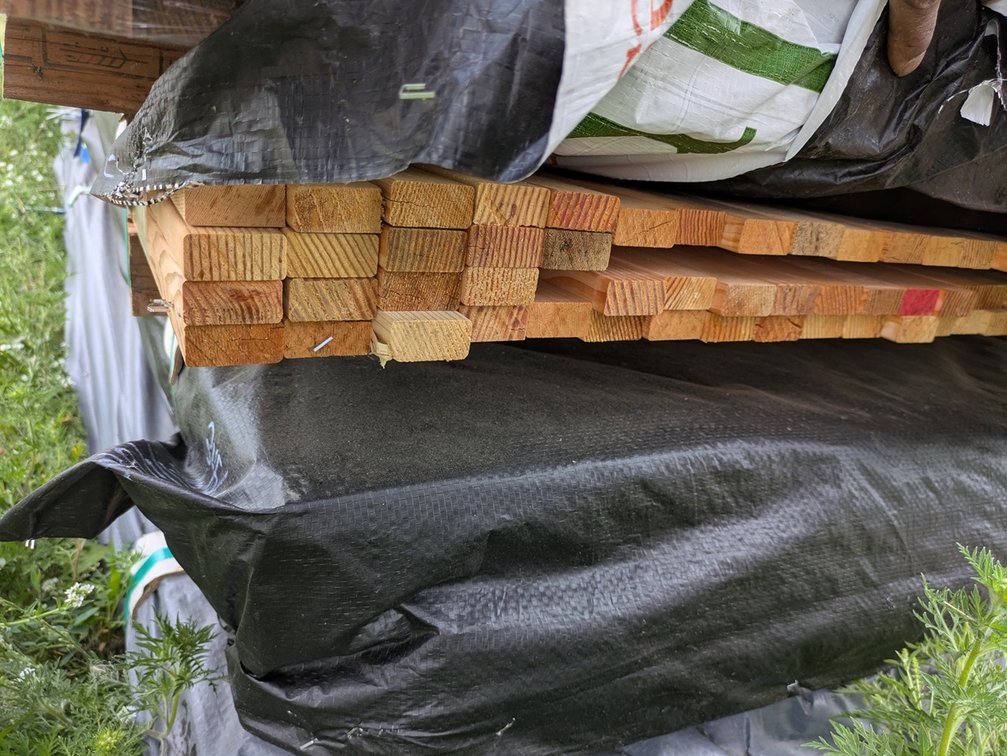 Douglas Fir 1"x2" Outs, S4S EE KD, 103 Pieces, 11' to 16' Lengths, 1369 Linear Feet