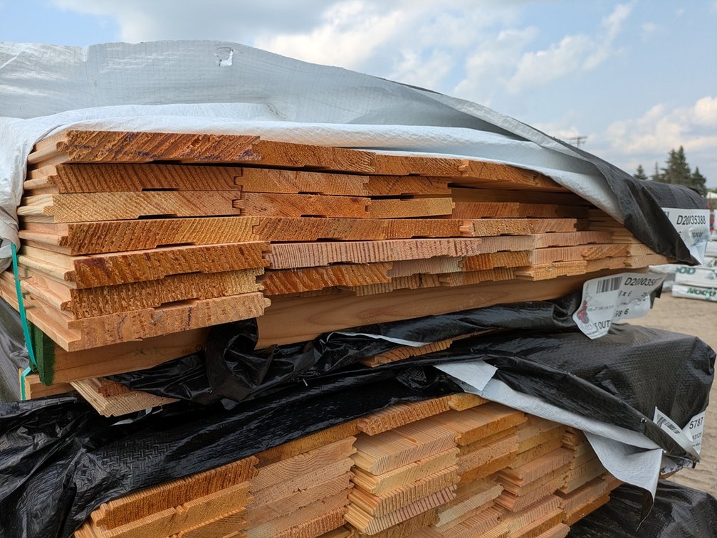 Douglas Fir 1"x6" Outs, T & G Dressed and Matched Flooring KD, 53 Pieces, 6' to 10' Lengths, 428 Linear Feet, 174 Sq. Ft.
