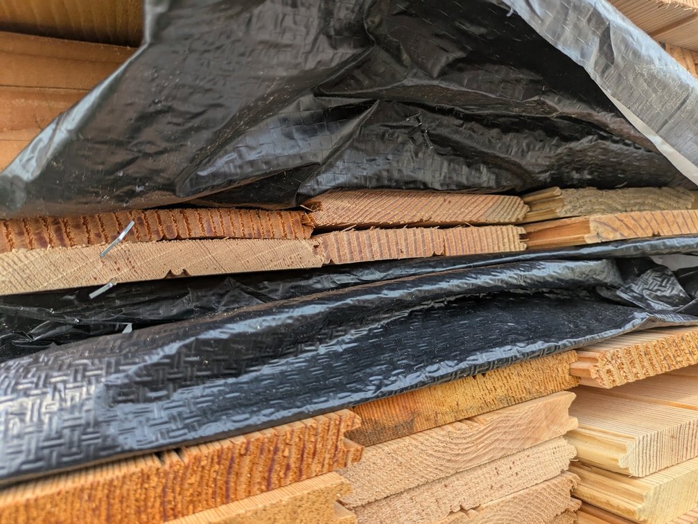 Douglas Fir 5/8"x6" Outs, Combination Ceiling KD, 16 Pieces, 6' to 10" Lengths, 121 Linear Feet