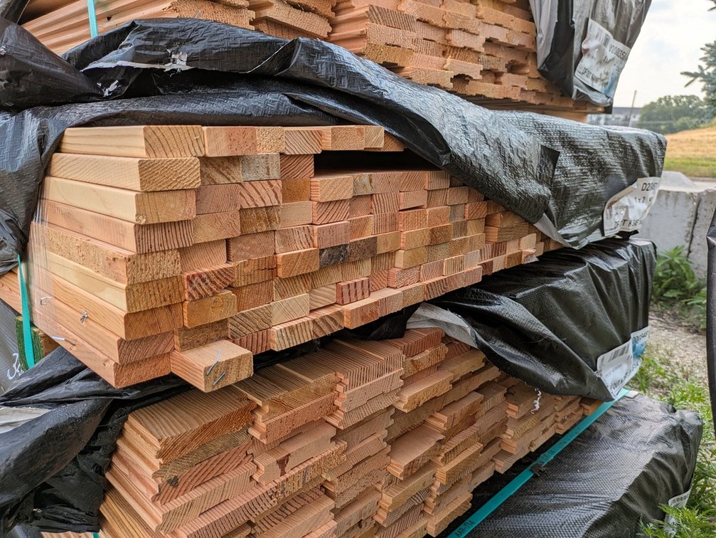 Douglas Fir 1"x2" Outs, S4S EE KD, 256 Pieces, 6' to 10' Lengths, 1942 Linear Feet
