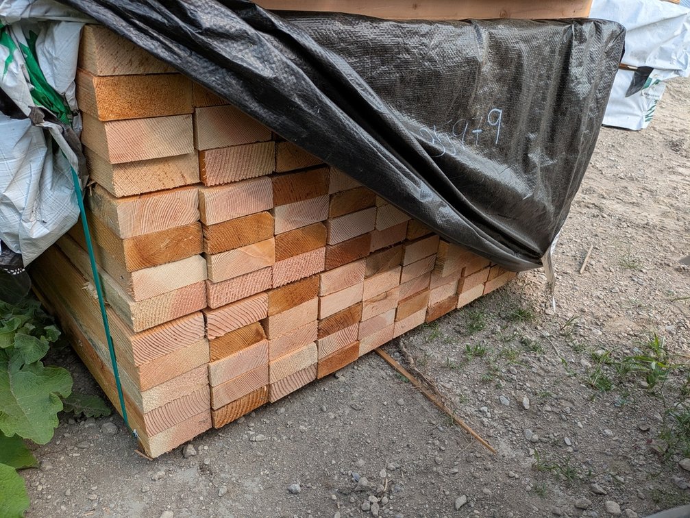 Douglas Fir 1 5/8"x4", Rough Full Sawn Vertical Grain KD, 143 Pieces, 3' to 5' Lengths, 492 Linear Feet