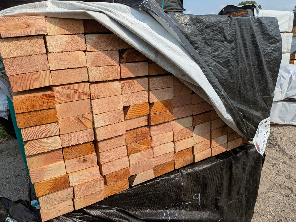 Douglas Fir 1 5/8"x4", Rough Full Sawn Vertical Grain KD, 143 Pieces, 3' to 5' Lengths, 506 Linear Feet