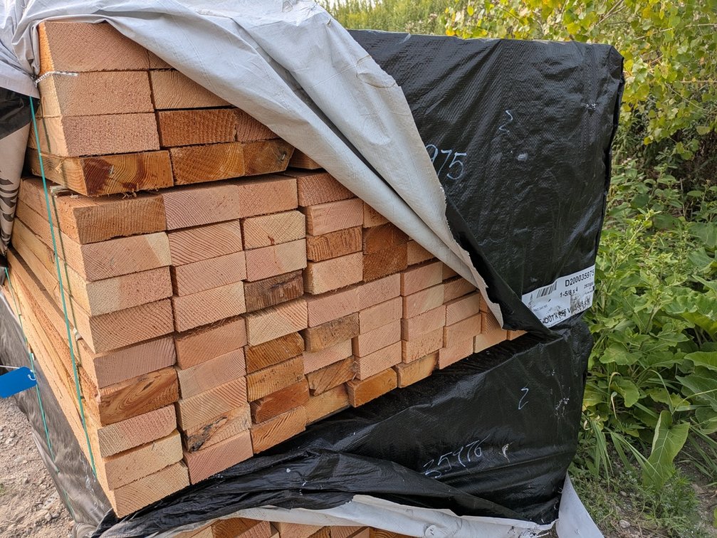 Douglas Fir 1 5/8"x4", Rough Full Sawn Vertical Grain KD, 143 Pieces, 3' to 5' Lengths, 491 Linear Feet
