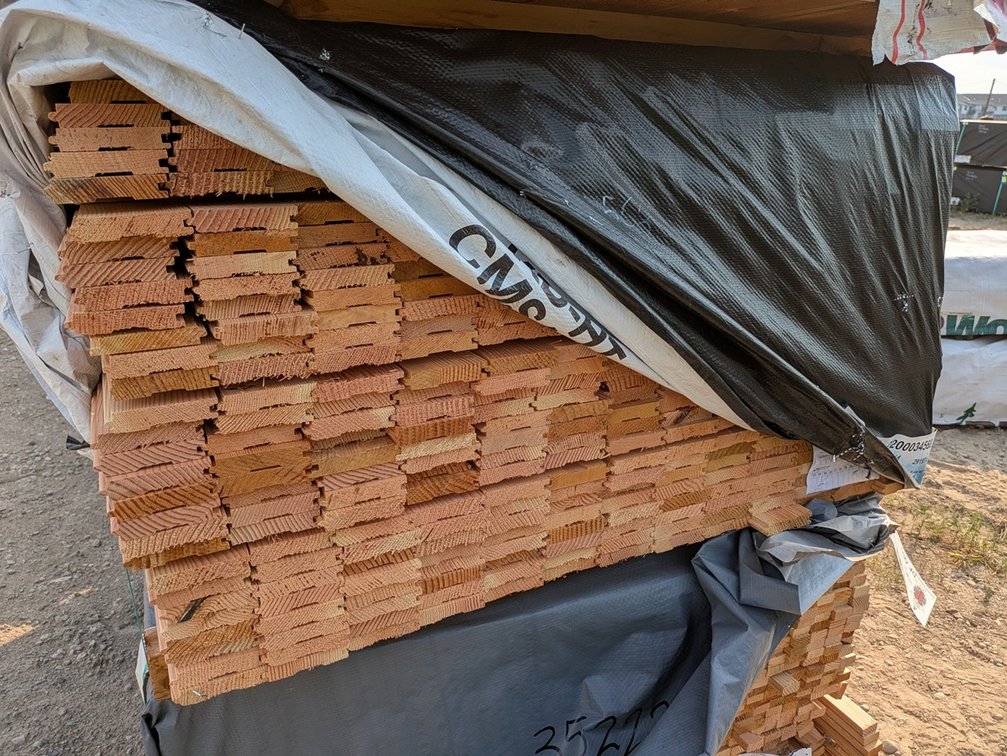 Douglas Fir 1"x3.25" Outs, Dressed and Matched Flooring KD, 416 Pieces, 3' to 5' Lengths, 1518 Linear Feet