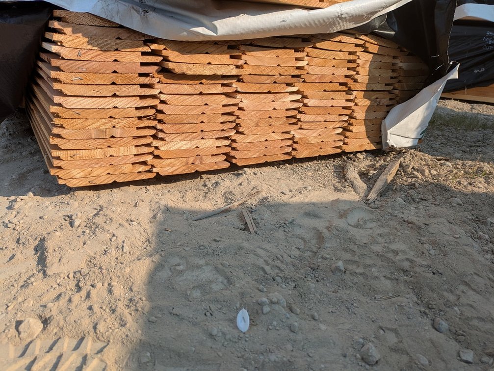 Western Red Cedar 1"x8" Utility Channel Bandsawn KD, 96 Pieces, 6' Lengths, 576 Linear Feet, 306 Sq. Ft.