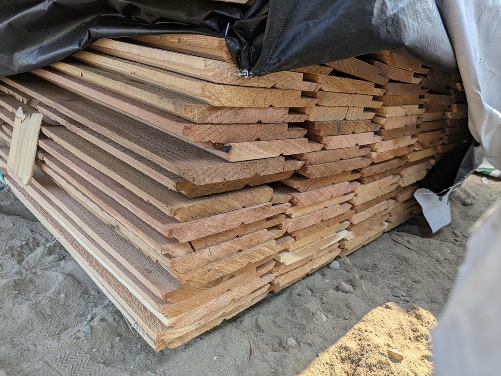 Western Red Cedar 1"x8" Utility Channel Bandsawn KD R/L, 109 Pieces, 8' Lengths, 871 Linear Feet, 462 Sq. Ft.