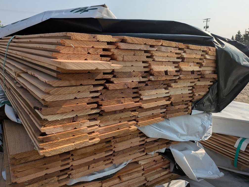 Western Red Cedar 1"x8" Utility Channel Bandsawn KD R/L, 108 Pieces, 10' Lengths, 1080 Linear Feet, 573 Sq. Ft.