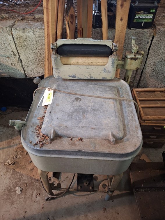 Vintage Maytag Washing Machine on Wheels