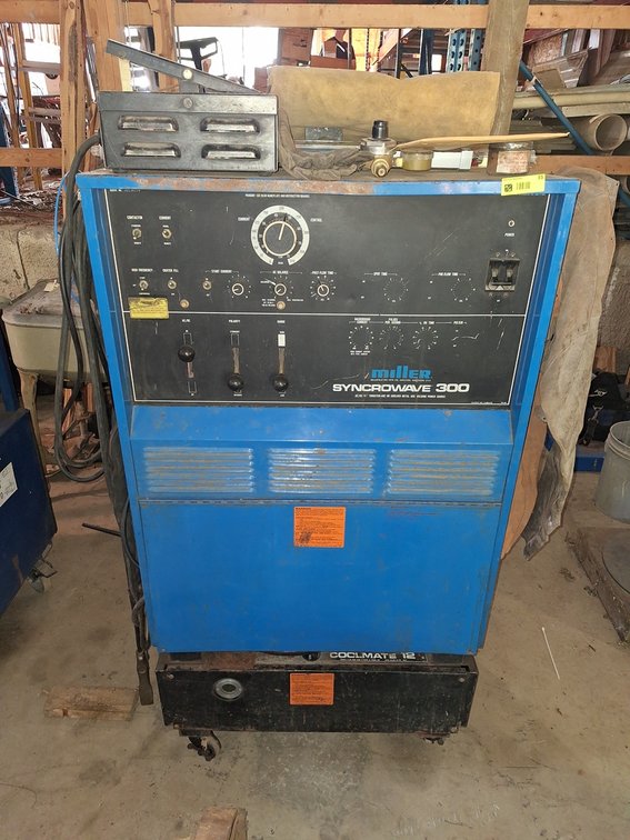 Miller Syncrowave 300 AC/DC Arc Welding Power Source on Wheels, 200/230/460V