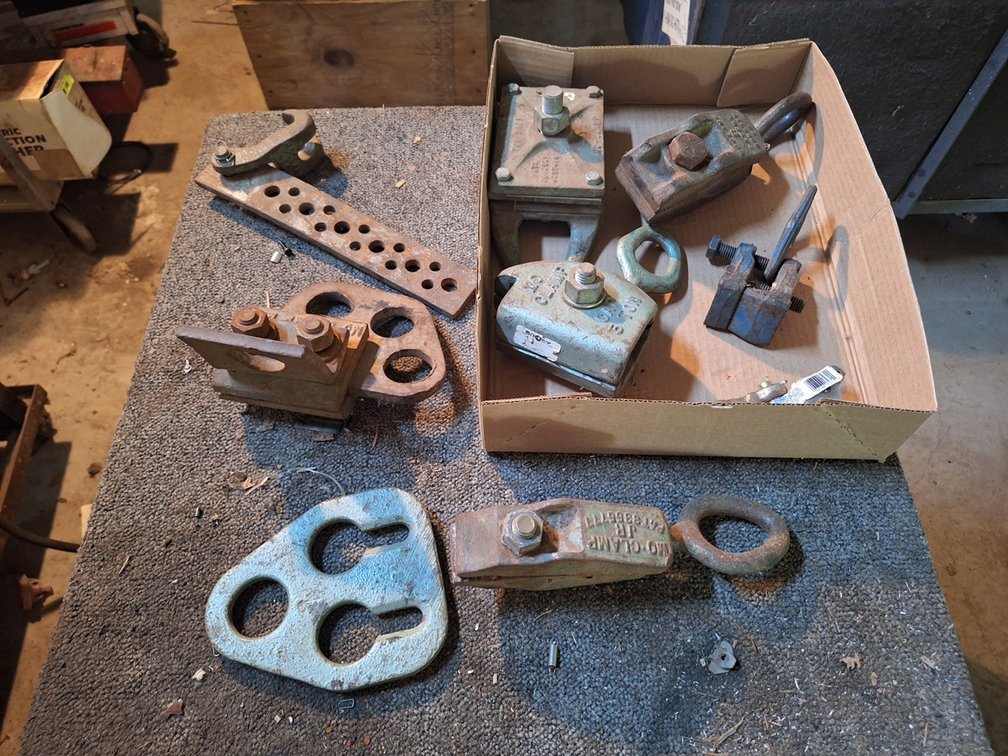 Assorted Metal Clamps/Braces