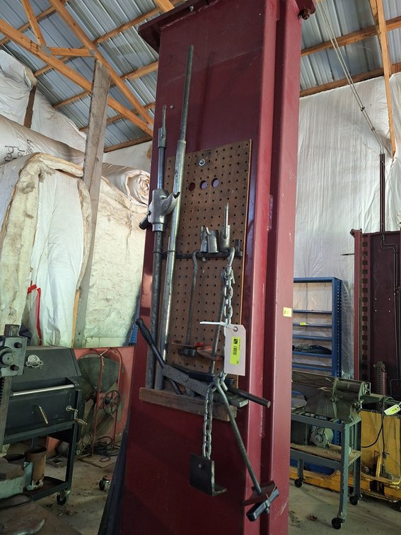 Assorted Tools on side of hoist