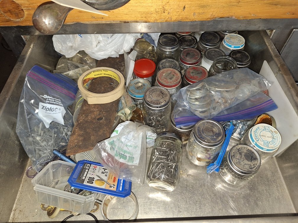 Contents of Cabinet, Tools, Hardware, More