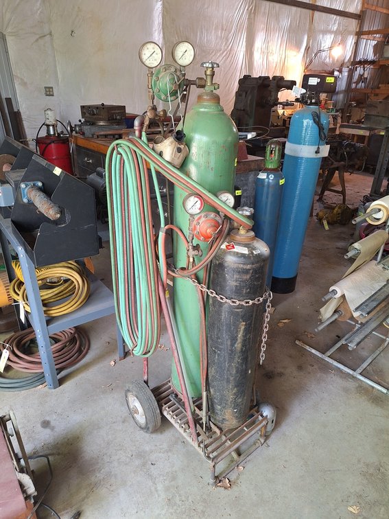 Welding Tanks, Hoses and Cart