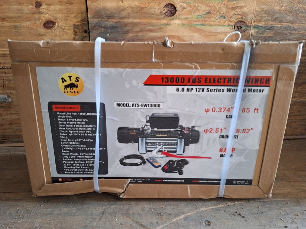 2026 ATSPower Electric Winch, Model ATS-EW13000, Unused
