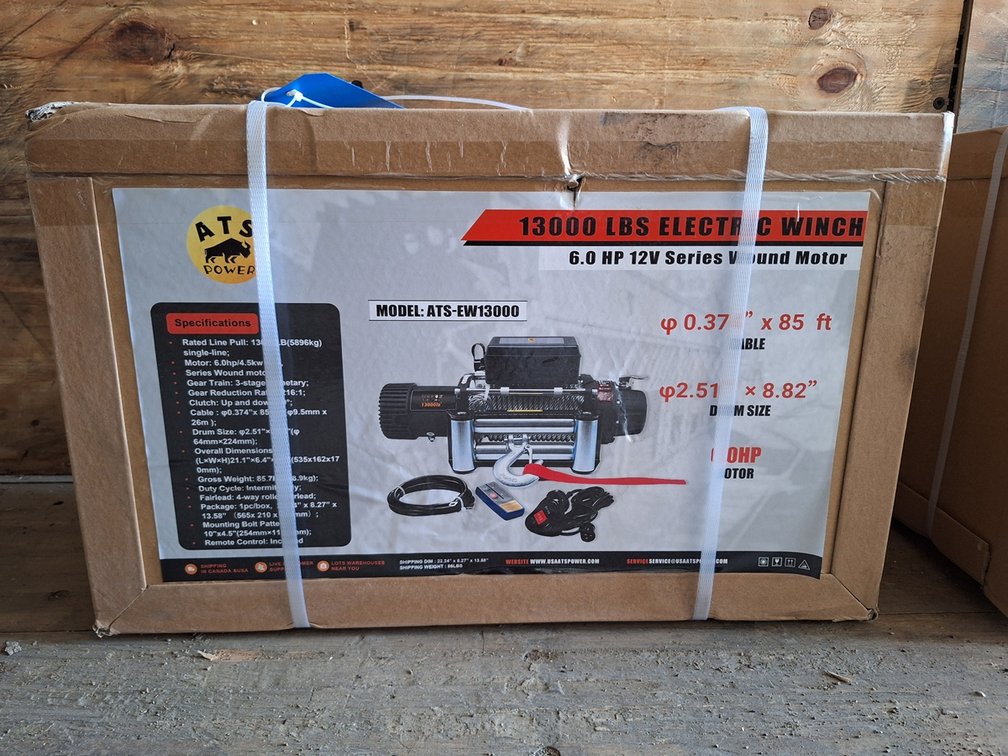 2026 ATSPower Electric Winch, Model ATS-EW13000, Unused