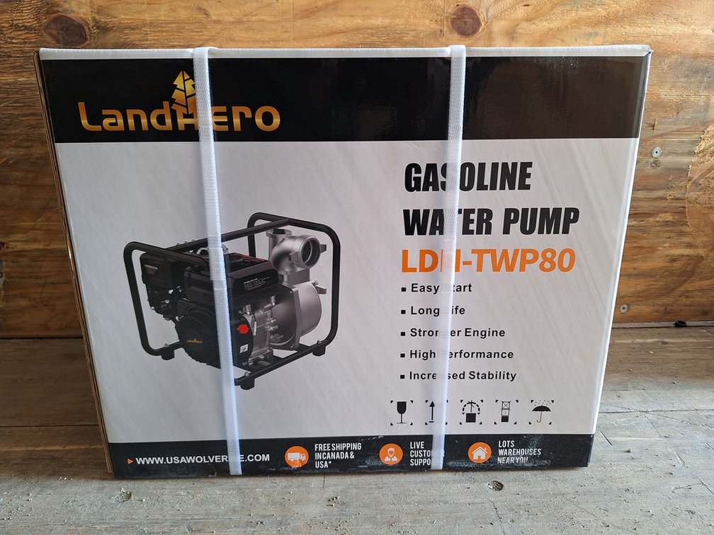 2026 LandHero Water Pump, Model LDH-TWP80, Unused