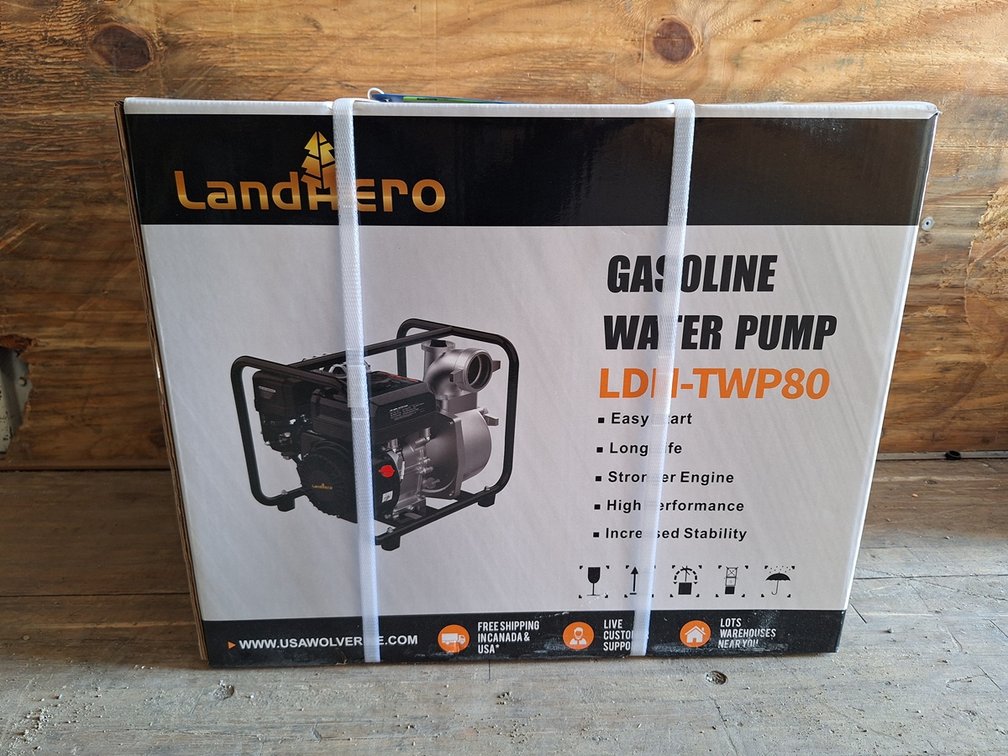 2026 LandHero Water Pump, Model LDH-TWP80, Unused