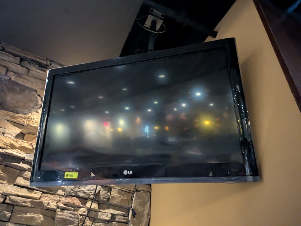 42" LG Flat Screen TV with Ceiling Mount
