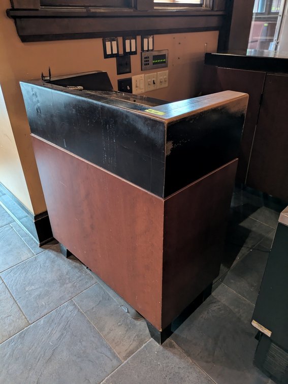 Wood Host Stand, 36"x18"x42"