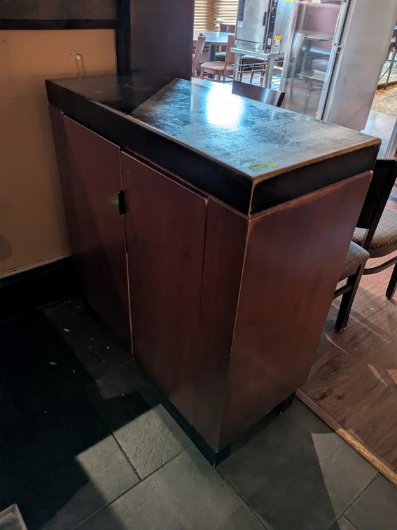 Wood Host Stand, 40"x18"x42"