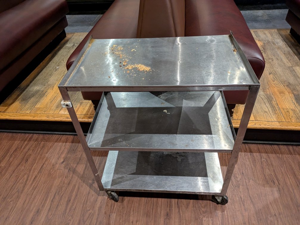 3-Tier SS Cart, 27"x18"x32"