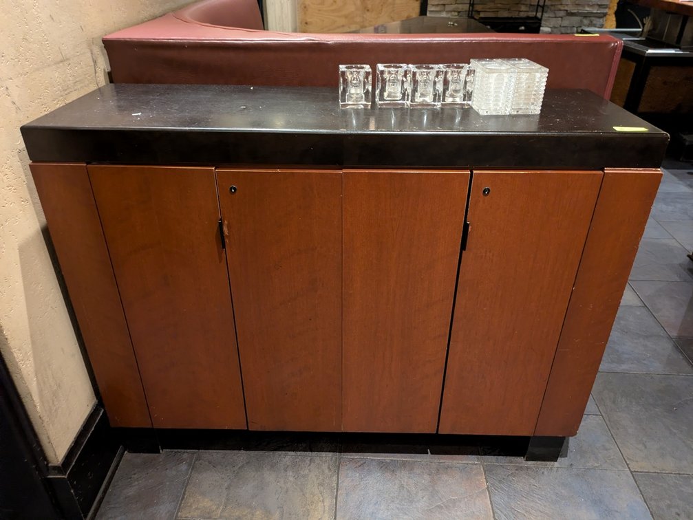 Wood Cabinet, 55"x18"x42"