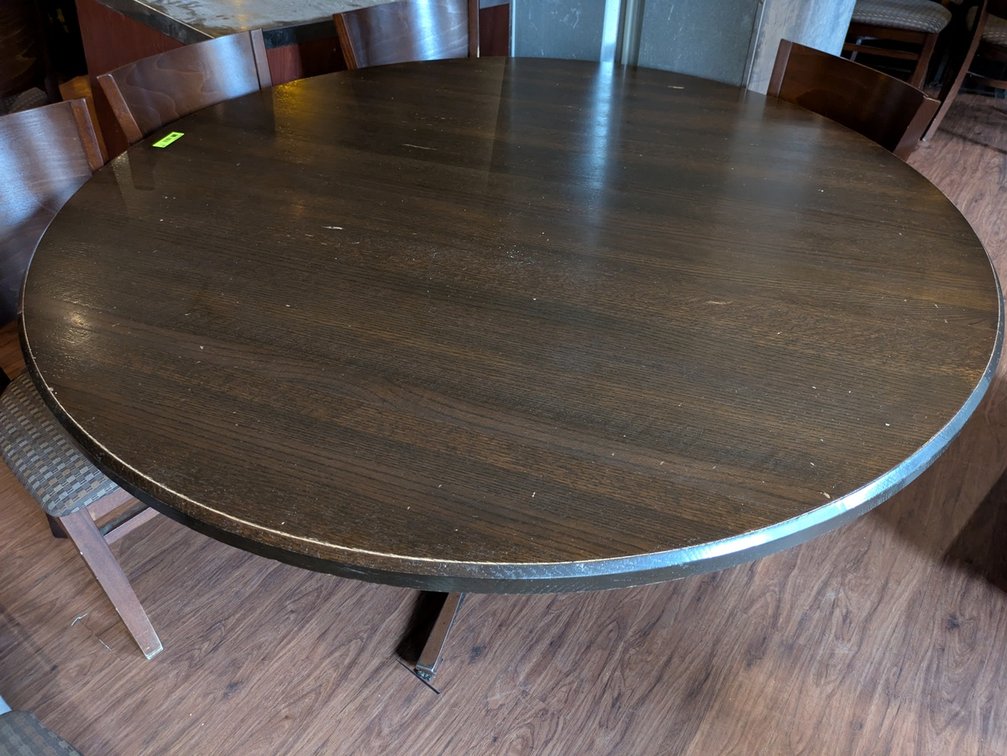 Round Wood Dining Tables, 60"x30"