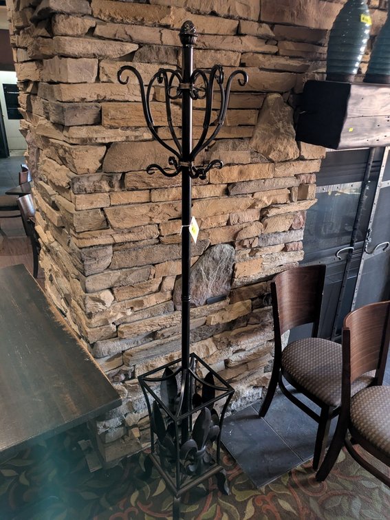 Pair of Metal Coat/Umbrella Racks, 75"H