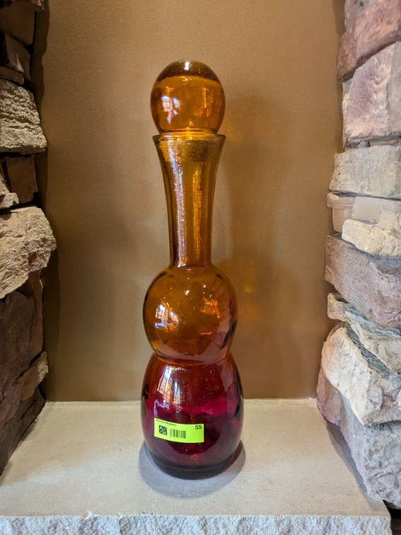 Decorative Glass Vase, 20"