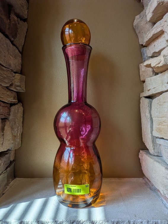 Decorative Glass Vase, 20"