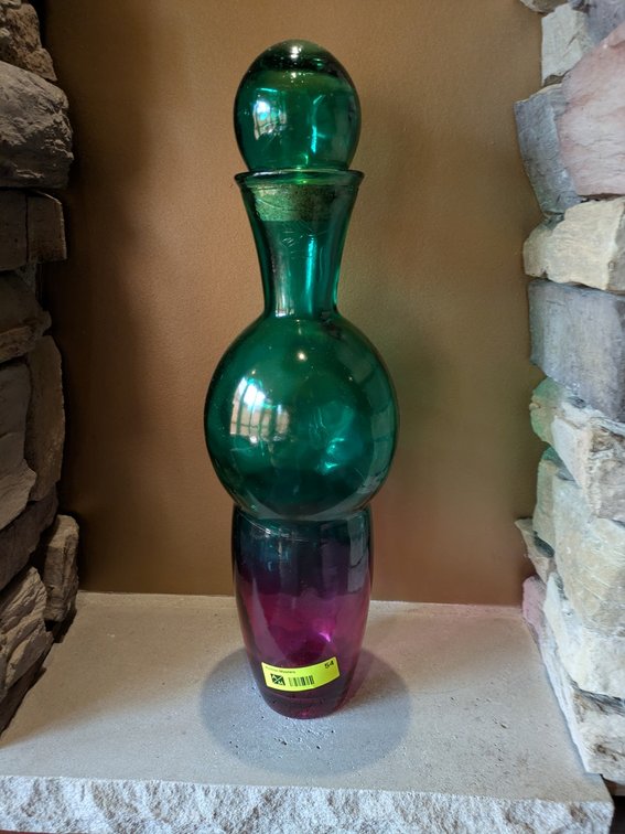 Decorative Glass Vase, 20"
