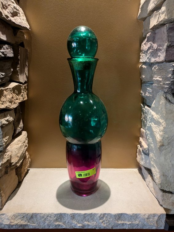 Decorative Glass Vase, 20"