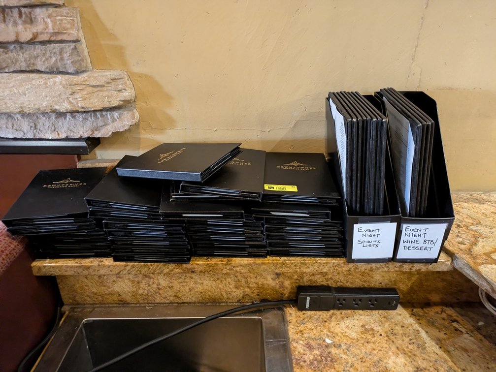Assorted Drink Menus/Holders