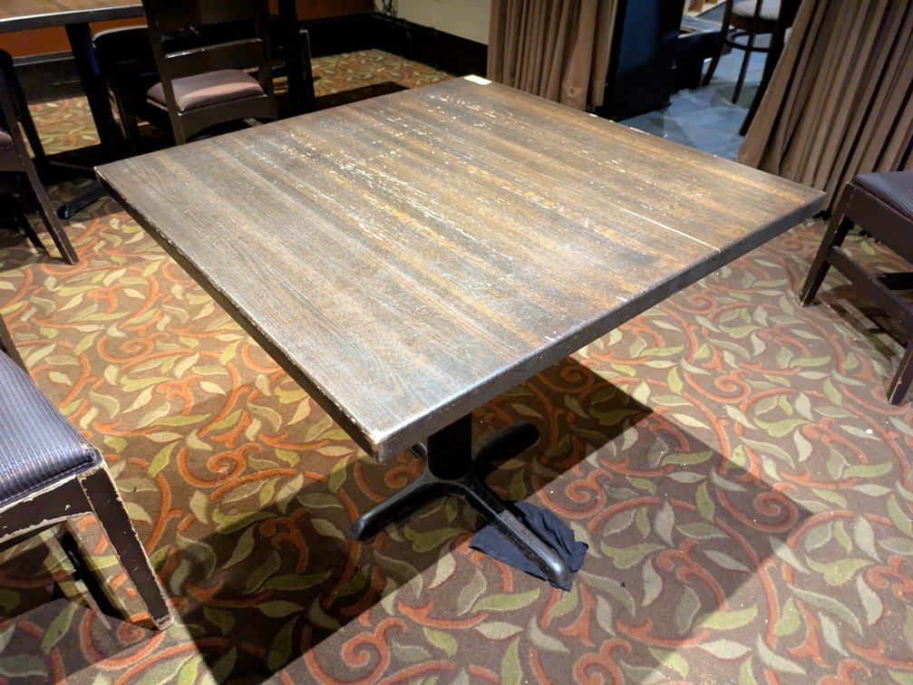 8 Wood Square Dining Tables, 35"x35"x30"