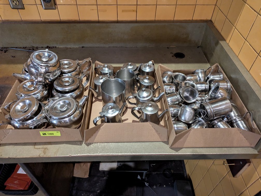 Assorted Teapots and Creamers