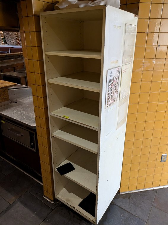 6-Tier Cabinet on Wheels, 22"x22"x78"