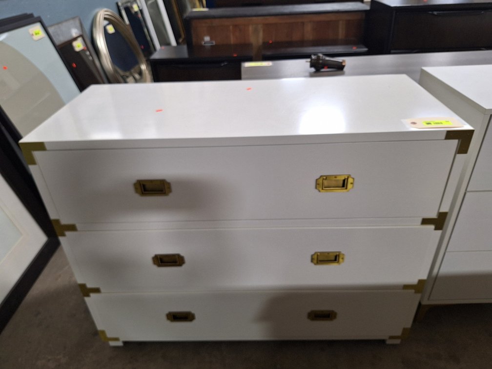 Pottery Barn 3 Drawer Dresser, 43"x18"x34"