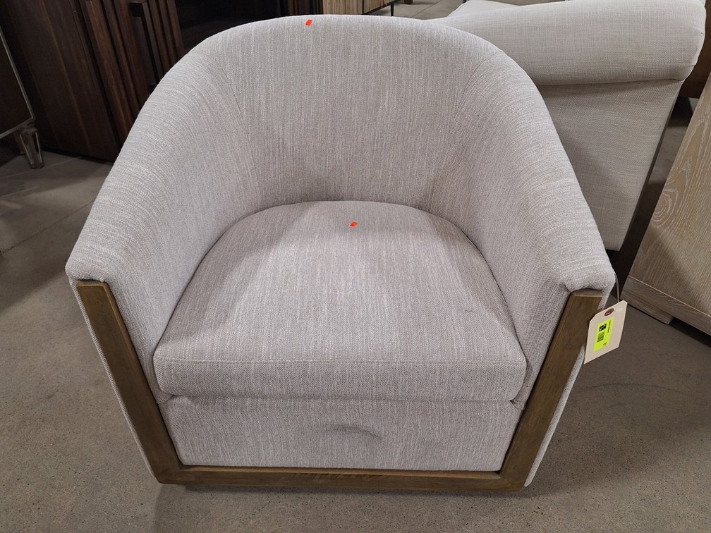 Crestview Fabric Swivel Accent Chair