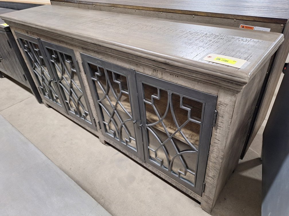 Coast to Coast 4 Door Console Table, 72"x16"x34"