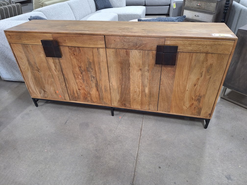 Crestview Collection Mango Wood 4 Door/4 Drawer Sideboard, 74"x16"