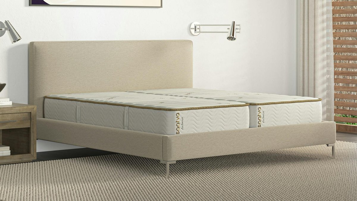 Saatva Zenhaven Natural Latex Dual Feel Flippable SPLIT King Mattress Online Retail: $4498