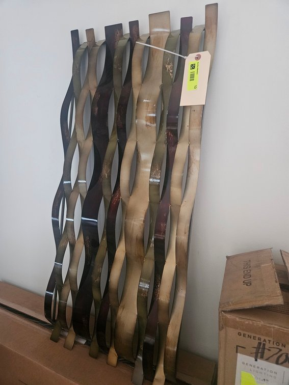 Metal Wall Art, 37"x17"