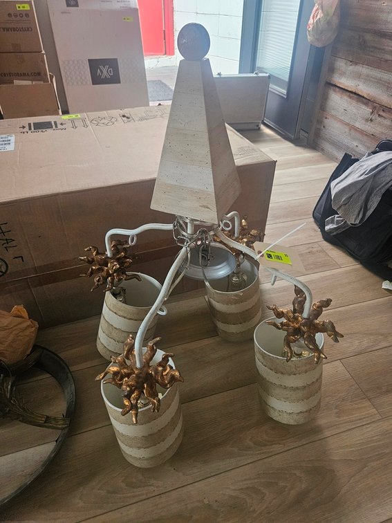 Decorative Chandelier, 32" Tall