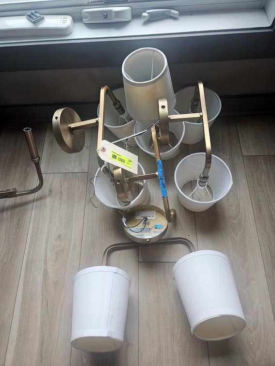 4 - 2-Bulb Wall Light Fixtures