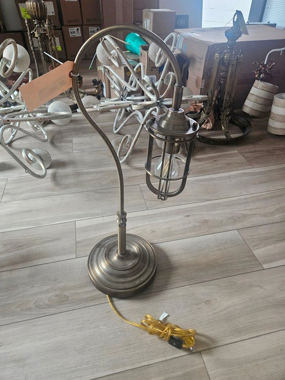 Industrial Style Table Lamp, 28" Tall