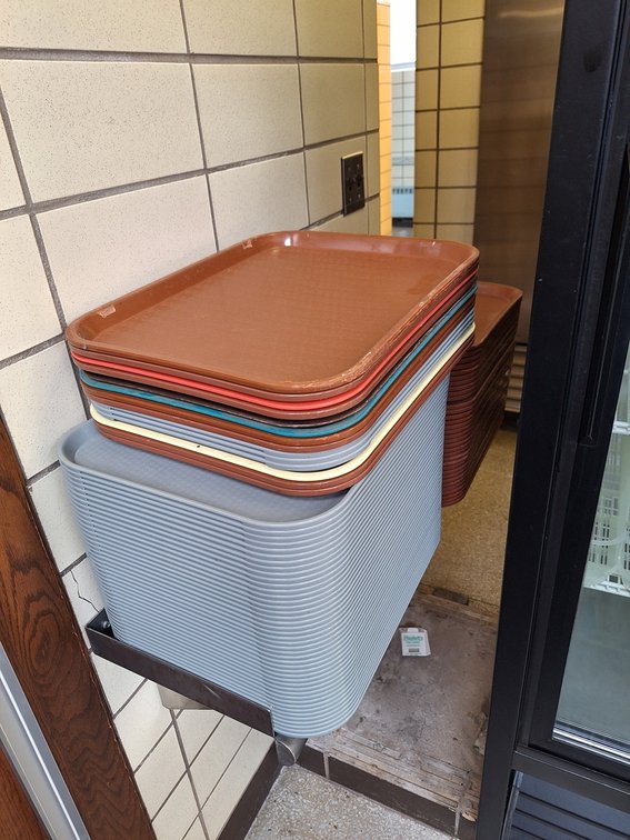 Assorted Poly Cafeteria Trays