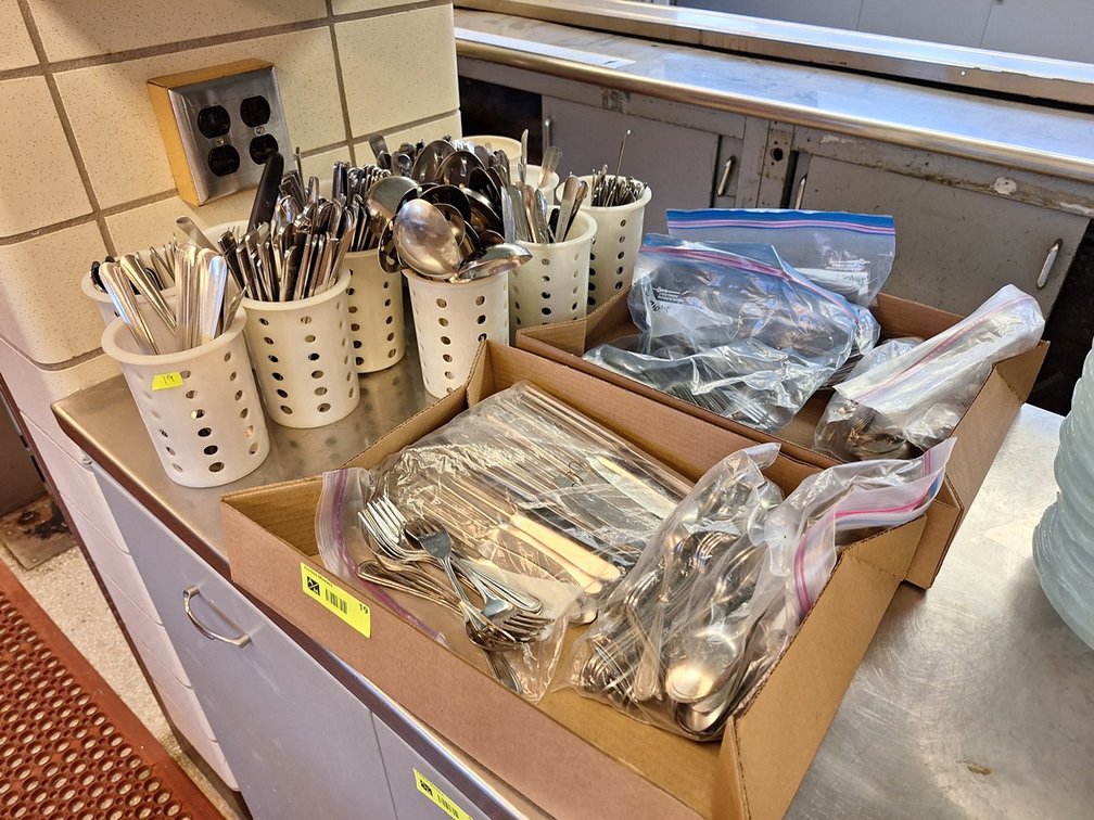 Assorted Flatware and Containers