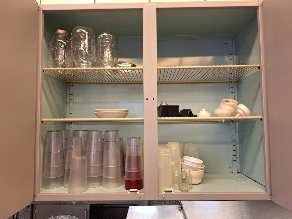 Assorted Plastic Cups, Squeeze Bottles, Mason Jars