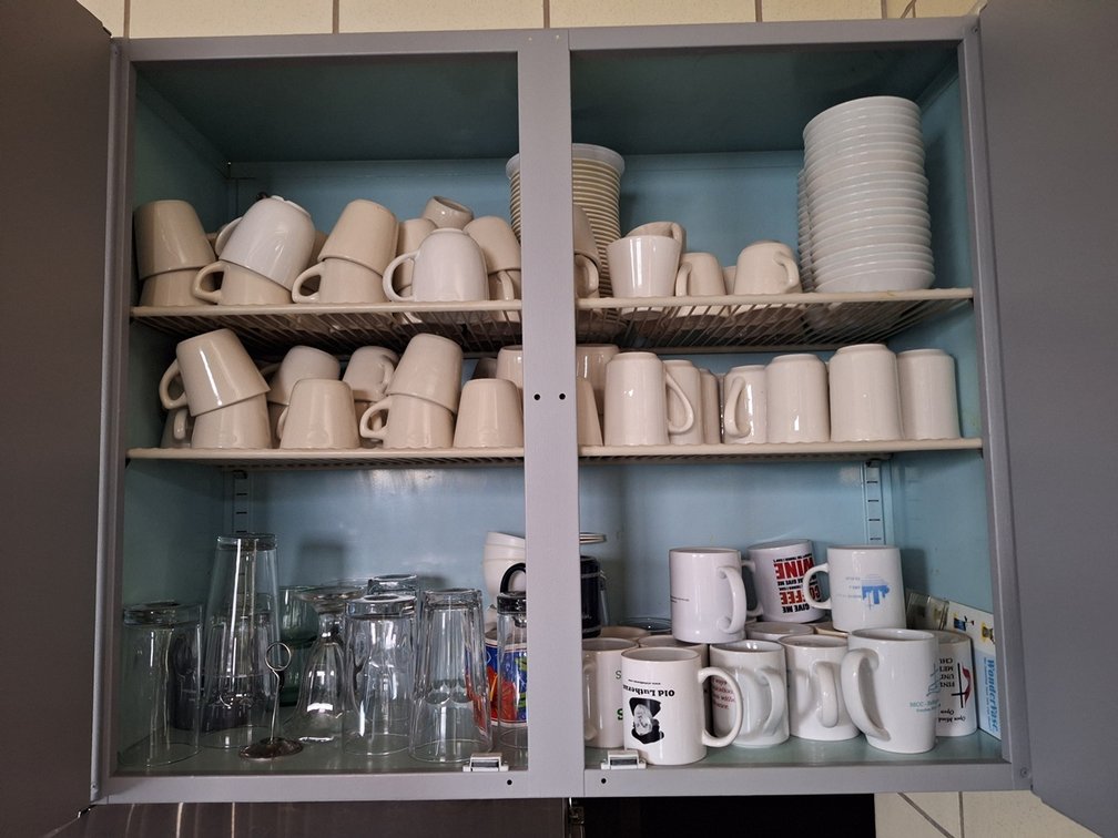 Assorted Coffee Mugs and Glasses